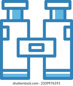 Icono azul de Binoculares - Icono único, vector