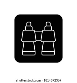 Icono de Binoculares (Camping) Vector de glifo