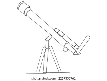 
Binoculars continuous line draw logo vector illustration