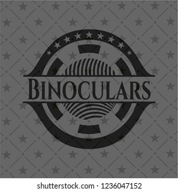 Binoculars dark badge