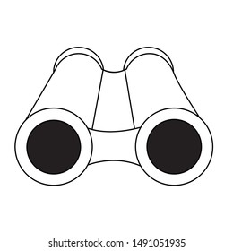 Binoculars design, Object vision equipment travel view spy and instrument theme Vector illustration