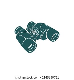 Vector de diseño de binoculares. Símbolo de icono. Ilustración de plantilla
