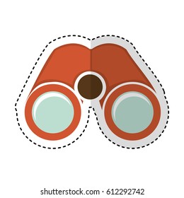 binoculars device isolated icon