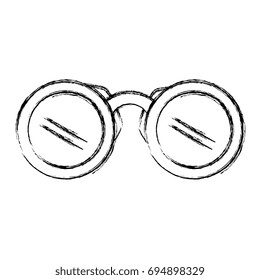 binoculars device isolated icon