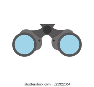 binoculars device isolated icon vector illustration design