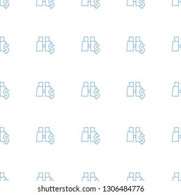 binoculars with dollar icon pattern seamless white background. Editable line binoculars with dollar icon. binoculars with dollar icon pattern for web and mobile.