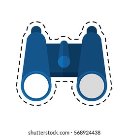 binoculars exploration observe look cutting line