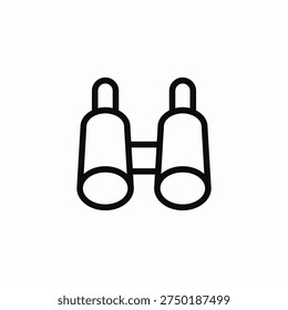 binoculars explore vision icon sign vector