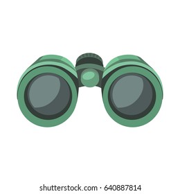 Binoculars explorer find flat icon