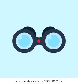 binoculars eyes vector icon
