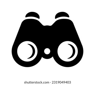 Binoculars, field glasses vector icon illustration