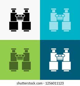 binoculars, find, search, explore, camping Icon Over Various Background. glyph style design, designed for web and app. Eps 10 vector illustration