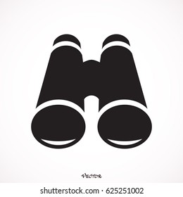 Binoculars flat icon 