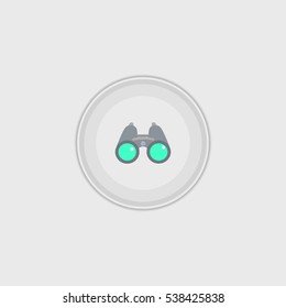 binoculars  flat icon illustration isolated vector sign symbol