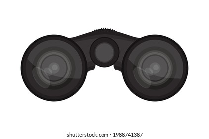 Binoculars flat icon, symbol and vector