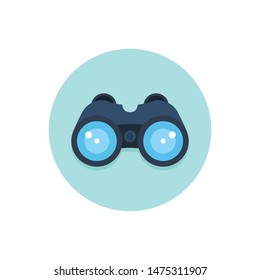 Binoculars flat  icon,symbol and vector,Can be used for web, print and mobile