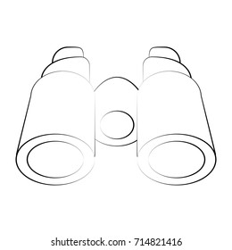 binoculars frontview icon image 