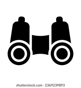 binoculare glyph Symbol Illustration Vektorgrafik. Einfache Vektorgrafik von Elementen, geeignet für Anwendungen, Websites und Präsentationen einzeln auf weißem Hintergrund