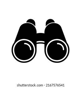 Binoculars icon in bold style