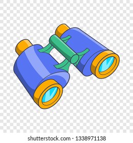 Binoculars icon in cartoon style isolated on background for any web design 