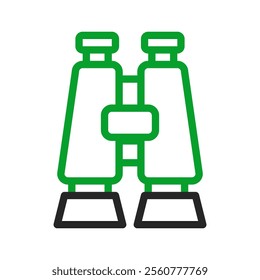 Binoculars icon. Concept of discovery, exploration, and observation.