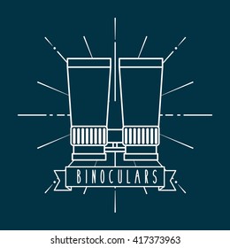 binoculars icon  design 