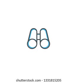 Binoculars icon design. Essential icon vector illustration design