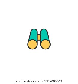 Binoculars icon design. Essential icon vector illustration