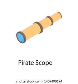 
Binoculars icon design, isometric vector  
