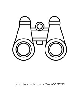 Binoculars icon design template vector