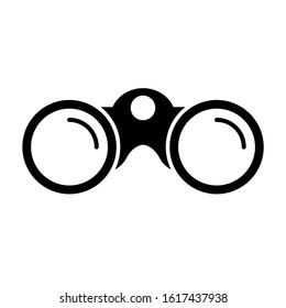 Binoculars icon design. Binoculars icon in trendy flat style design. Vector illustration.