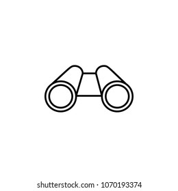 binoculars icon. Element of diving, fishing and hunting for mobile concept and web apps. Thin line icon for website design and development app development. Premium icon on white background