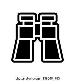 binoculars icon. Element of navigation for mobile concept and web apps icon. Glyph, flat icon for website design and development, app development