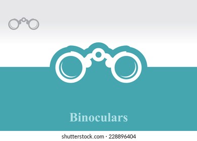 Binoculars Icon. Eps.10.