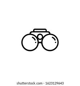 binoculars icon, Exploration, discovery, optical equipment, Can be used for web, print and mobile
