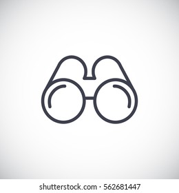  Binoculars Icon Flat.