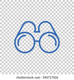  Binoculars icon flat.
