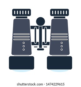 binoculars icon. flat illustration of binoculars vector icon. binoculars sign  symbol