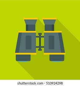  Binoculars icon. Flat illustration of binoculars vector icon for web