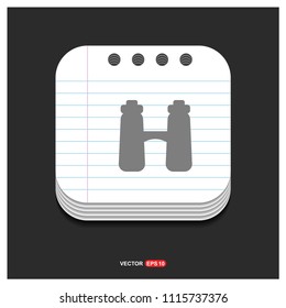 binoculars icon - Free vector icon