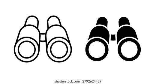 Binoculars icon. glyph solid icons collection. Line icons