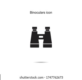 Icono binoculares ideas diseño ilustración vectorial gráfico en el fondo