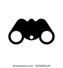 Binoculars icon illustrated on background