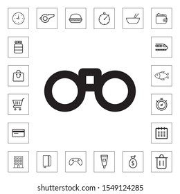 Binoculars icon illustration isolated vector sign symbol