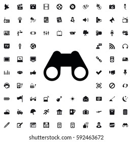 binoculars icon illustration isolated vector sign symbol Media icons vector set.