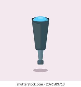 Binokulars-Icon-Illustration. Objektkonzept, einzelne Vektorgrafik.