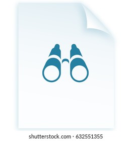 Binoculars icon illustration vector symbol