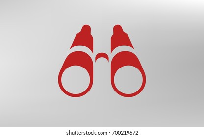Binoculars icon illustration vector symbol
