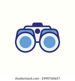 binoculars icon, isolated colored icon theme travel