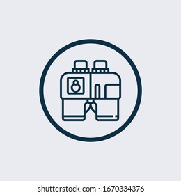Ferngläser-Symbol einzeln auf weißem Hintergrund aus der Hilfe- und Unterstützungskollektion. Ferngläser-Symbol, trendig und modernes Fernglas-Symbol für Logo, Web, App, 
